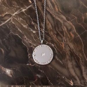 Michael Kors diamond accent silver necklace